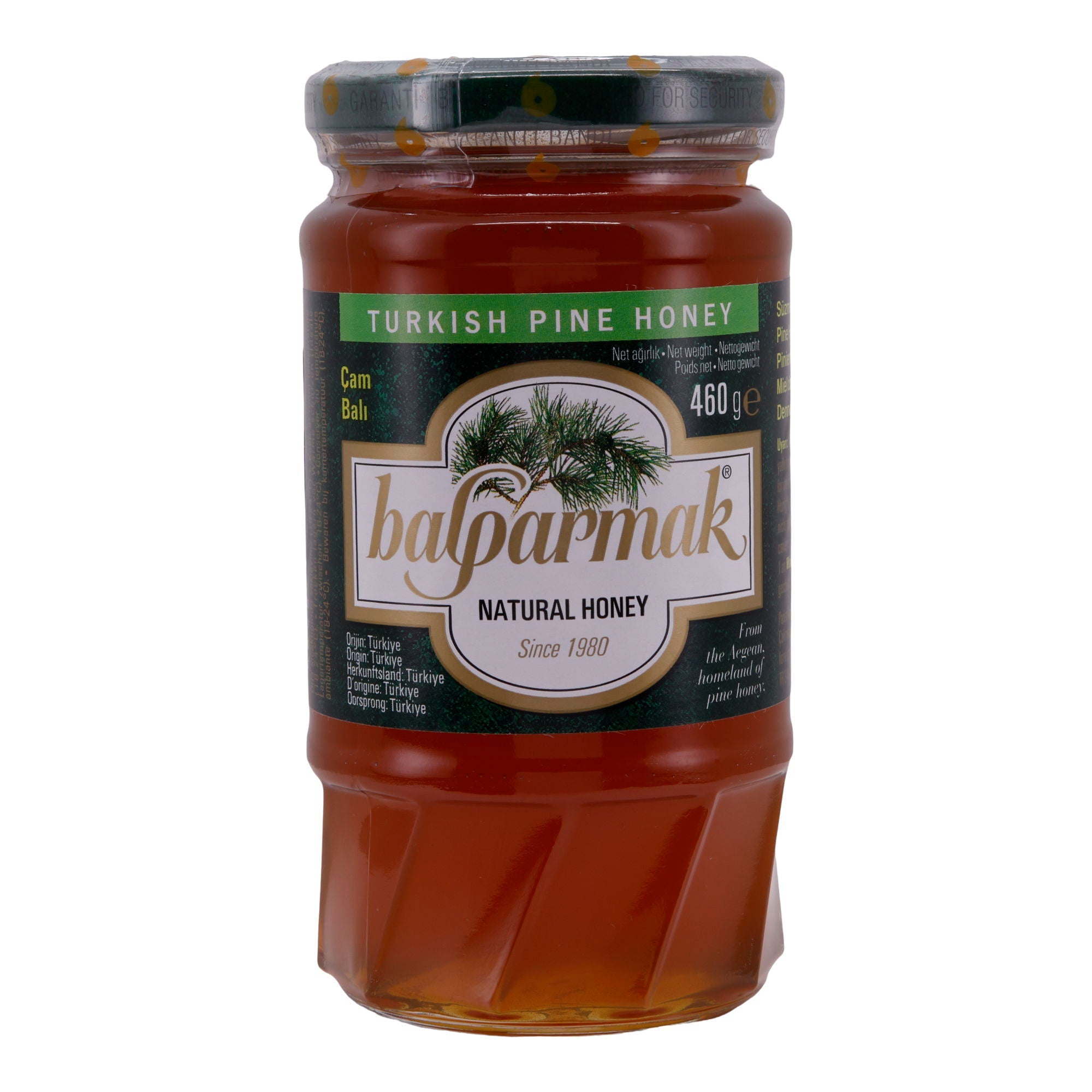 Honig Balparmak | Türkischer Pinienhonig im Glas | Reiner und natürlicher Honig aus Anatolien | 460 g BALPARMAK